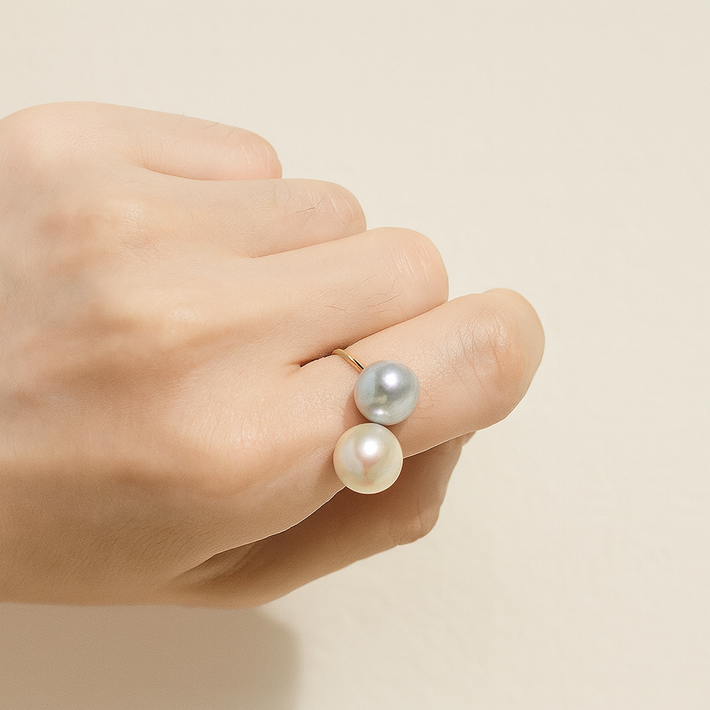 South Sea Pearl Adjustable Ring