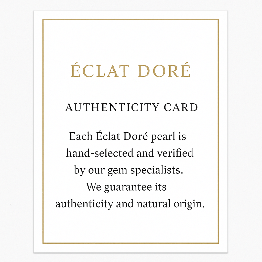 Dual Tone South Sea Pearl Earrings (White & Gold)